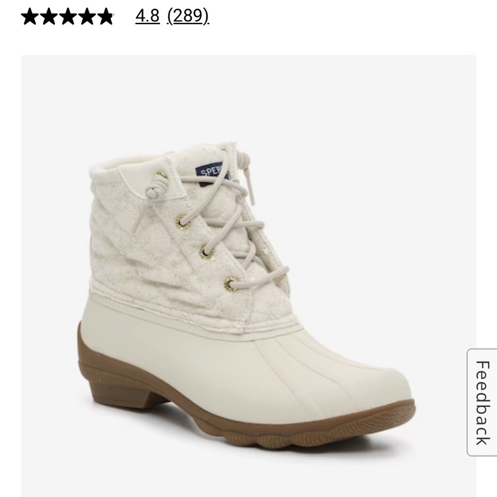 Sperry quilted rain boot